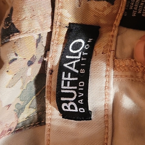 Buffalo David Button Oasis Mid Rise Skinny Ankle Floral Pants, Size: 6/28 - Picture 2 of 11